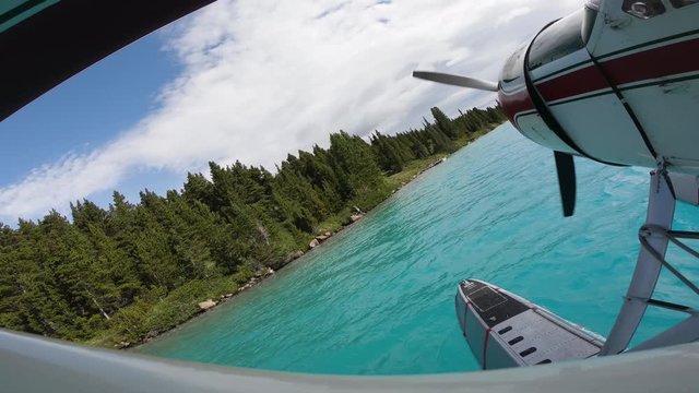 Float Plane On A Lake