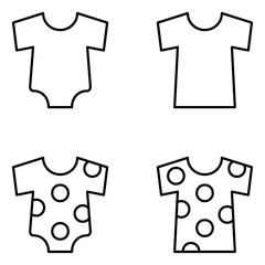 Outfit Vector Line Icon Set
