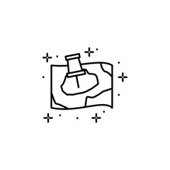 Map, pin icon. Element of geography icon