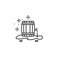 Barrel, beer icon. Element of October festival icon