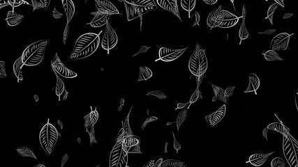 3d rendering of  leaf texture or leaf background