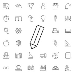 Pencil icon. Universal set of education for website design and development, app development