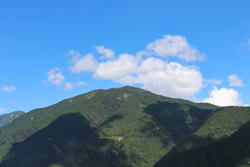 Fototapeta premium 菜の花台からの眺望（神奈川県秦野市）,The view form Nanohanadai at Yabitsu Pass(Hadano City,Kanagawa Pref,Japan)