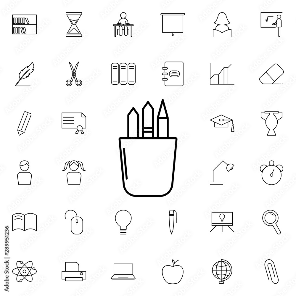 Poster kicked icon. universal set of education for website design and development, app development