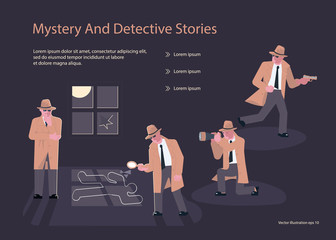 Landing page templates for Detective blog