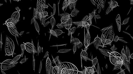 3d rendering of  leaf texture or leaf background