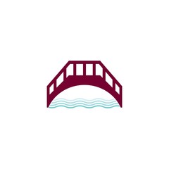 Bridge logo template vector icon design