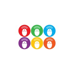 Mouse logo template vector icon design