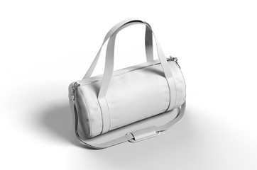 Blank  Fordable Gym Cardio Fitness Duffel Bag for branding. 3d illustration.