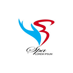 Abstract design concept for beauty salon, massage, magazine, cosmetic and spa