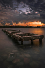 pier at sunset