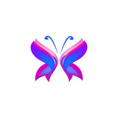 beauty butterfly logo template vector icon design