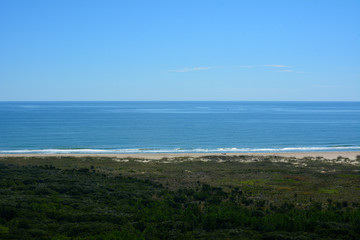 View of Hatteras Island Beach from the top of Cape Hatteras Lighthouse