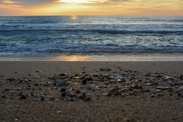 Sunrise over the Atlantic ocean as seen from Rodanthe on the Outer Banks of North Carolina