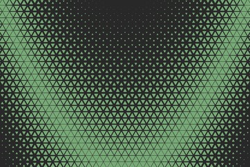 Green Descending Triangular Pattern (Parabolic, Dark)