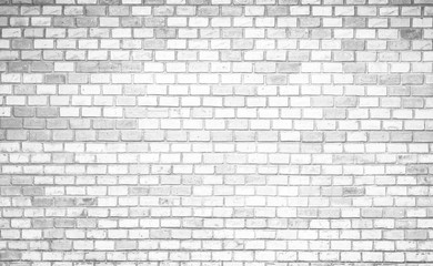 Old white brick wall texture background 