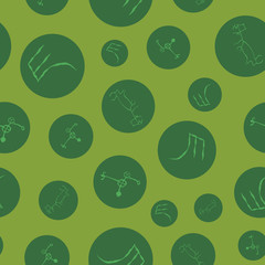 Seamless pattern with cave drawings.
