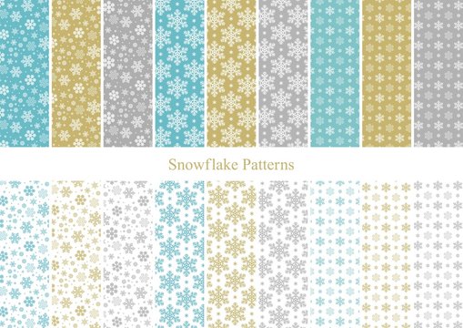 雪の結晶パターンスウォッチ3種3色（CS2) Snowflake Patterns