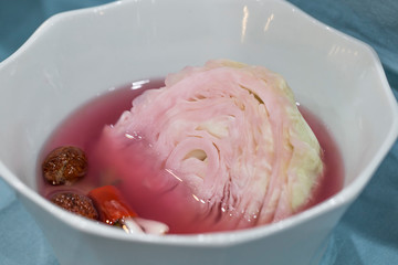 Korean Food Kimchi. Watery Kimchi. Fermented Vegetables