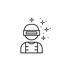 Soldier, human icon. Element of battle royal games icon