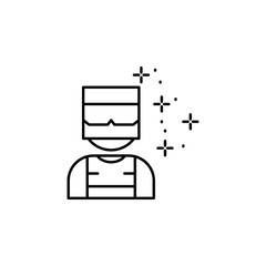 Soldier, human icon. Element of battle royal games icon