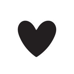 heart icon design element handdrawn doodle style