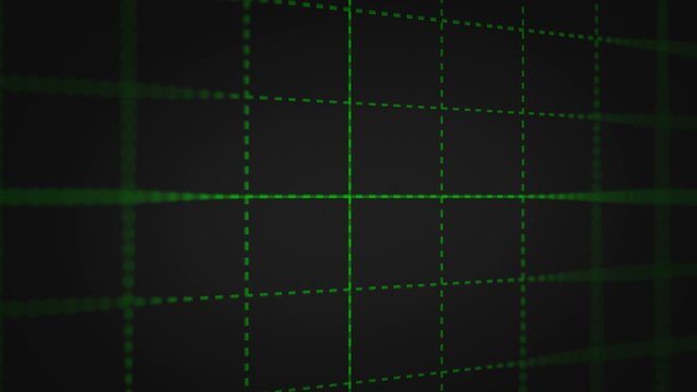 Green Sine Wave on Oscilloscope