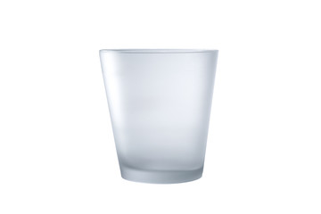 Small Glass of Water on White Background