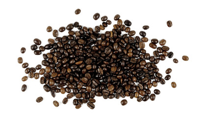 Coffee beans. Isolated on a white background.
