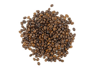 Coffee beans. Isolated on a white background.