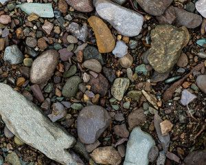 The texture of a shallow river stone. Pebble Background Image