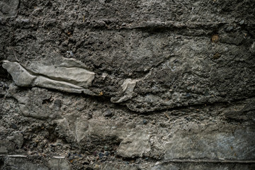 Texture of uneven old concrete slab. Background image macro photo of concrete