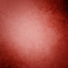 Red background with texture and grunge corner design, old elegant Christmas paper with distressed dark border