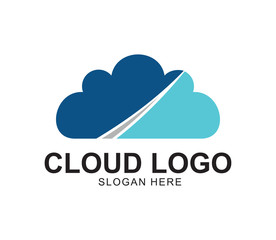 cloud modern logo vector  icon
