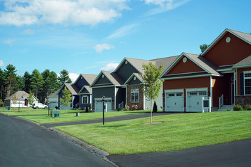residential community along the street