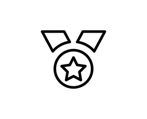 Medal line icon