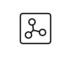 Atom line icon