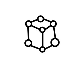 Atom line icon