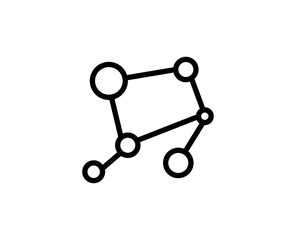 Atom line icon