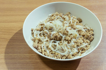 spicy minced pork salad