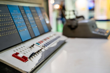 Bangkok, Thailand - 16 September 2019 : vintage computer  IBM 1620 announced by IBM on October 21, 1959. 