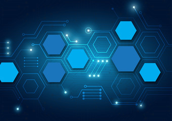 High tech technology geometric