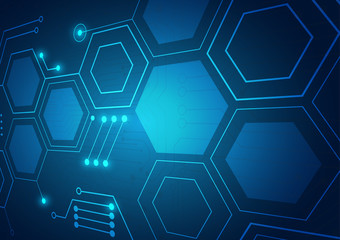 High tech technology geometric