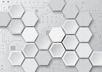 High tech technology geometric