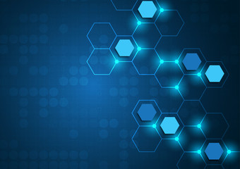 High tech technology geometric