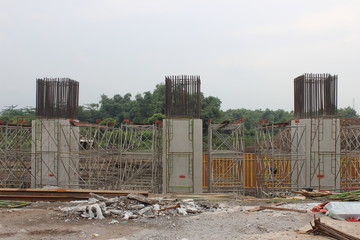 Bridge pier Structure Toll Road 