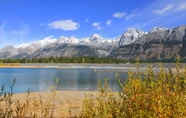 Scenic lake in Banff national park