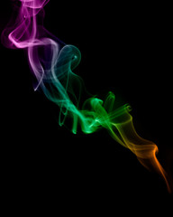 abstract colorful smoke