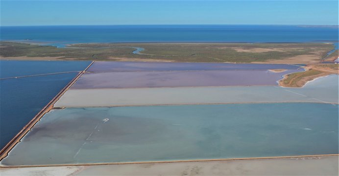 Salt Harvesting Pans ,Dampier W.A.