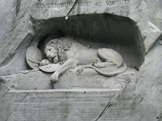 Lucerne, Switzerland - Lion Rock Carving